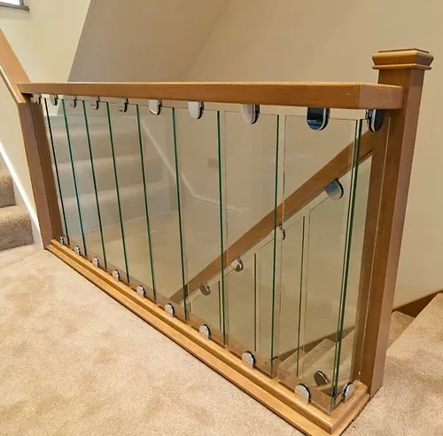 Toughened Clear Glass Baluster Decking Panel Rack Railing