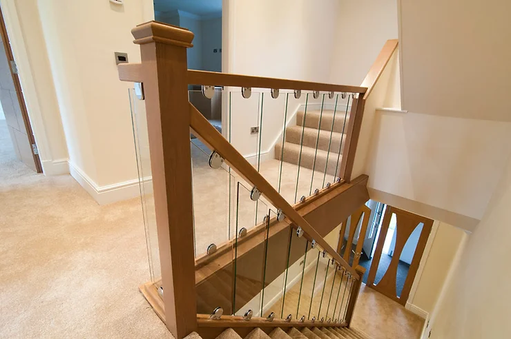 Toughened Clear Glass Baluster Decking Panel Rack Railing