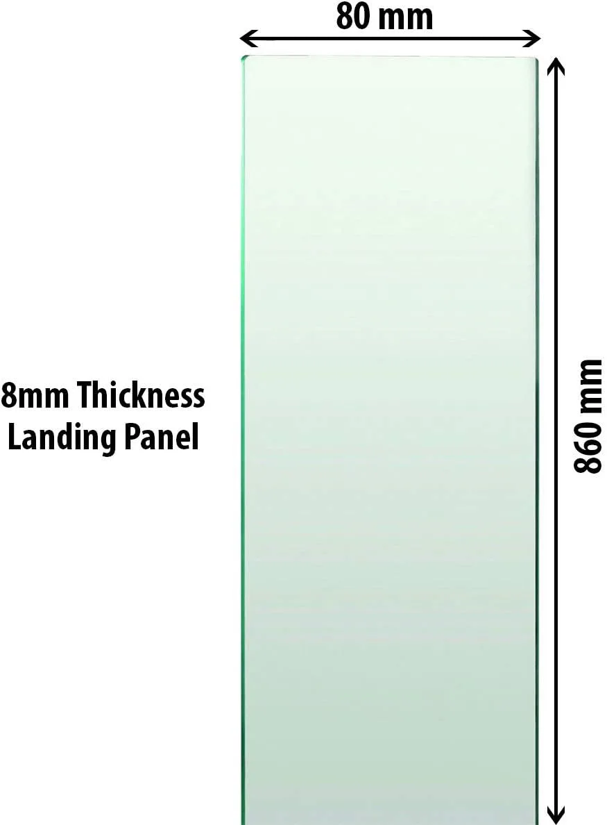 Toughened Clear Glass Baluster Decking Panel Rack Railing