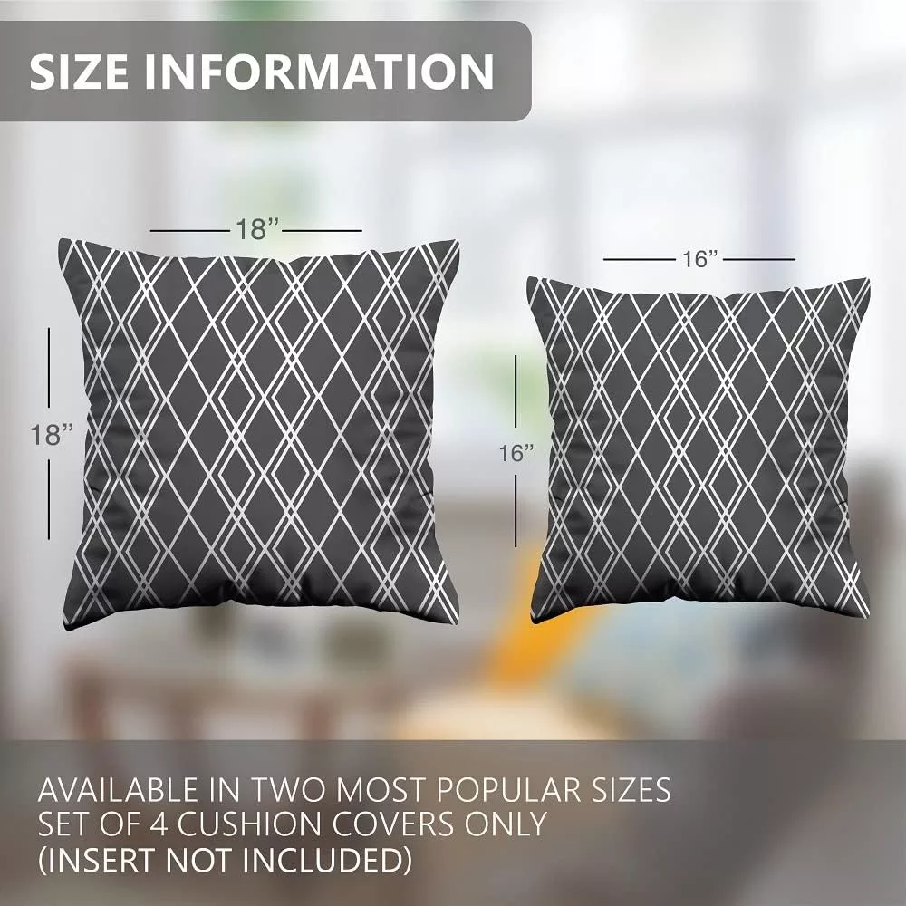 BEDBRIC Cushion Covers Set of 4