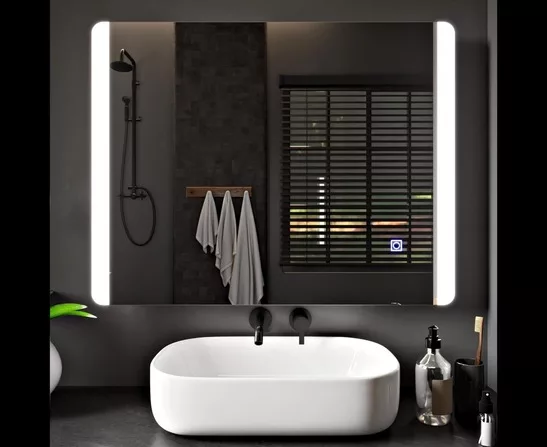 Illuminated bathroom Mirror with LED
