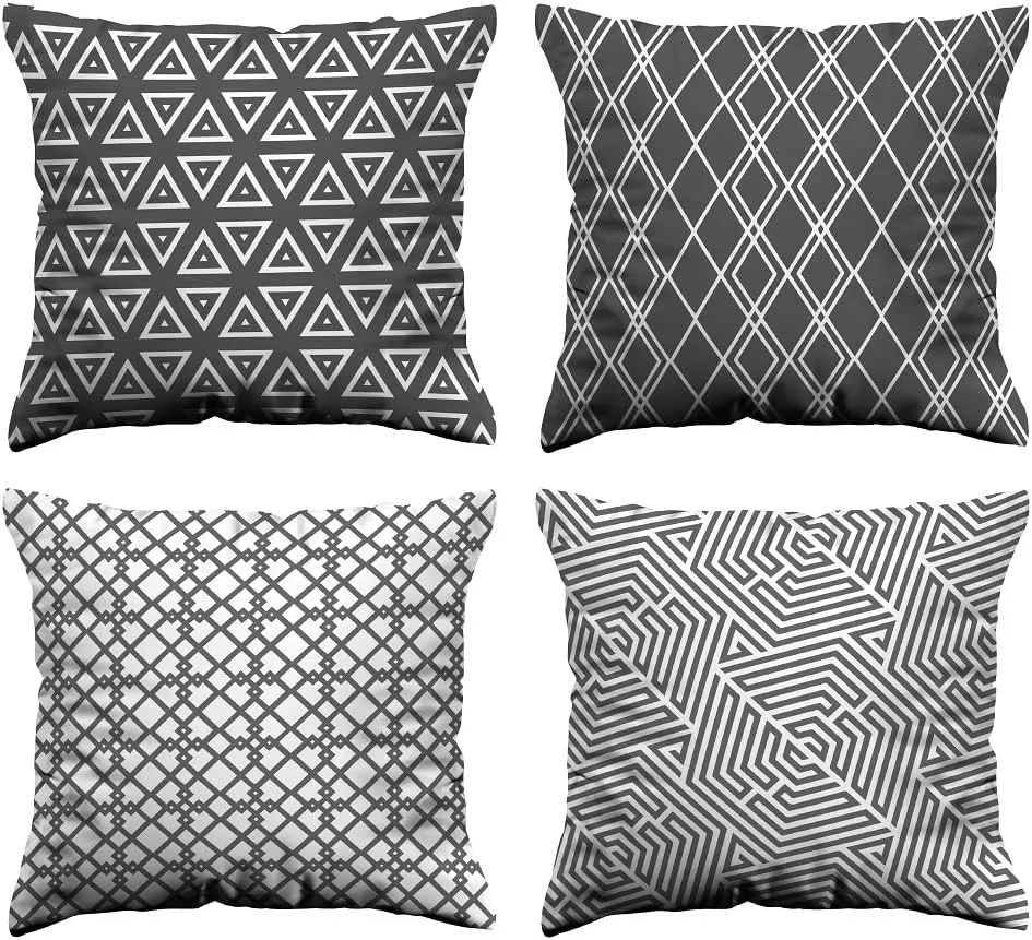 BEDBRIC Cushion Covers Set of 4