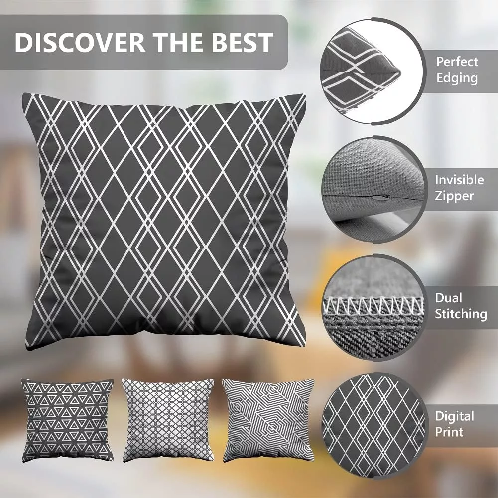BEDBRIC Cushion Covers Set of 4