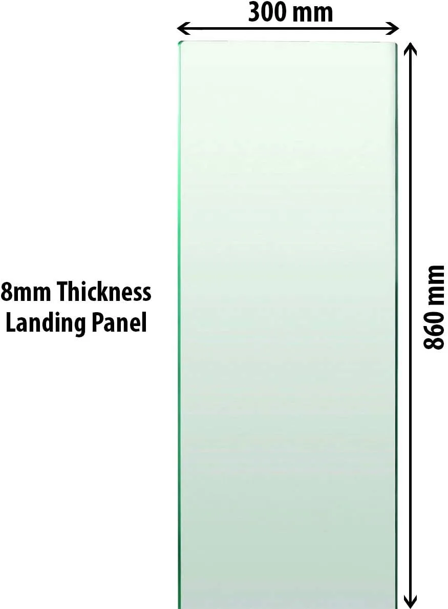 Toughened Clear Glass Baluster Decking Panel Rack Railing